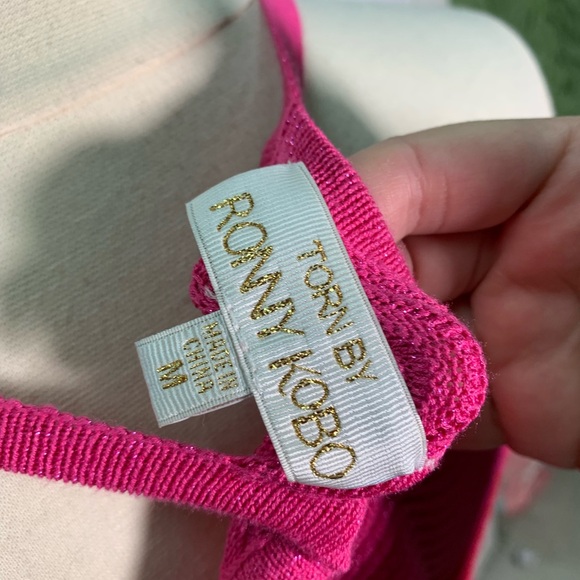 Torn by Ronny Kobo size M The Hope Dress NWT knit multi colors metallic threads - Picture 14 of 16